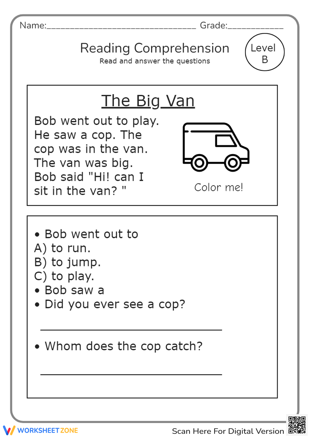 Kindergarten Level B Reading Comprehension Worksheets 2025 Kindergarten Level B Reading Comprehension Worksheets 2025