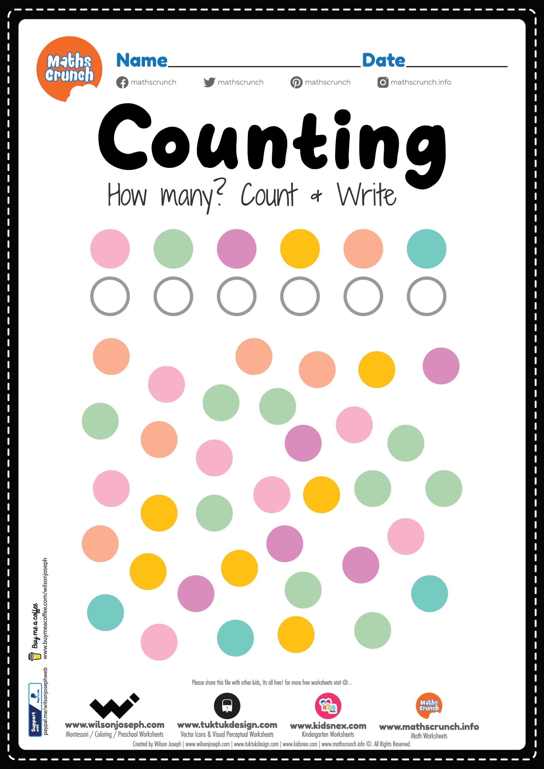 Kids Math Worksheet Kindergarten