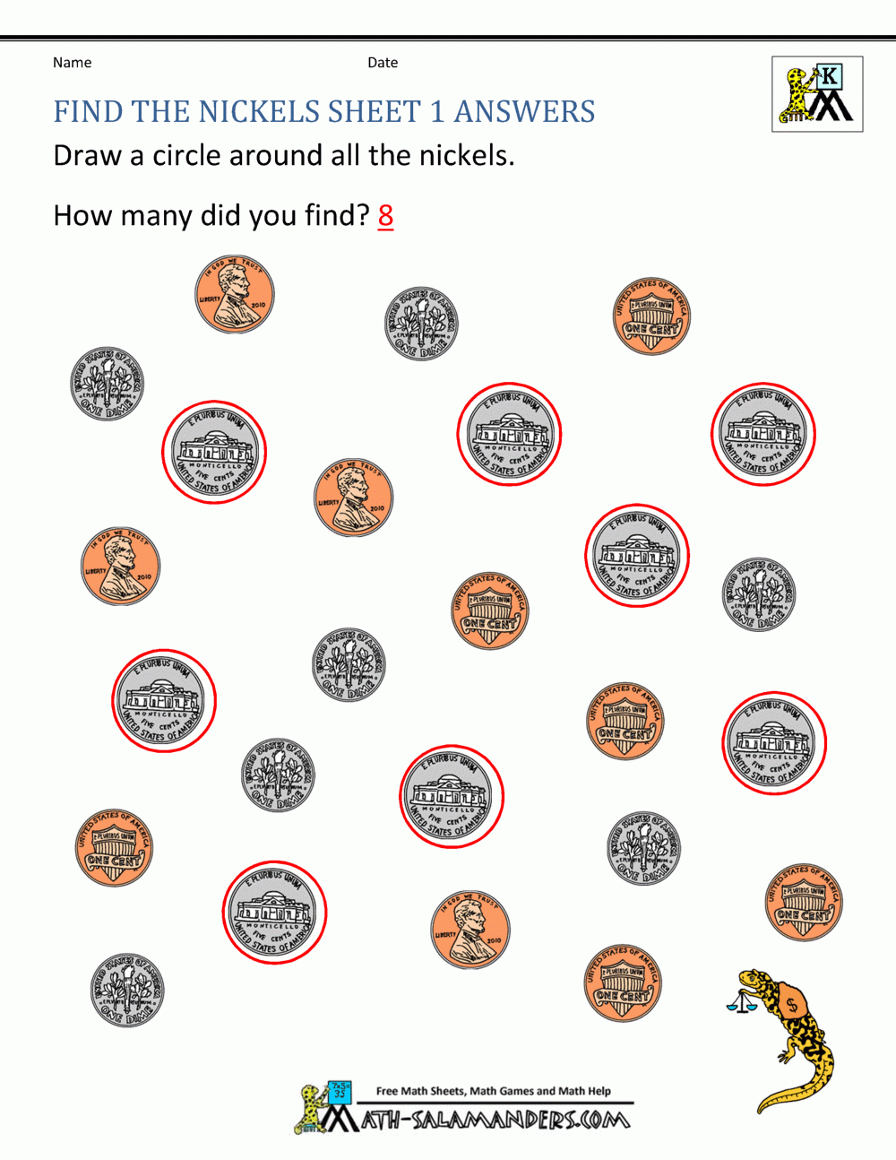 Kindergarten Money Worksheets 1st Grade Kindergarten Money Worksheets 1st Grade