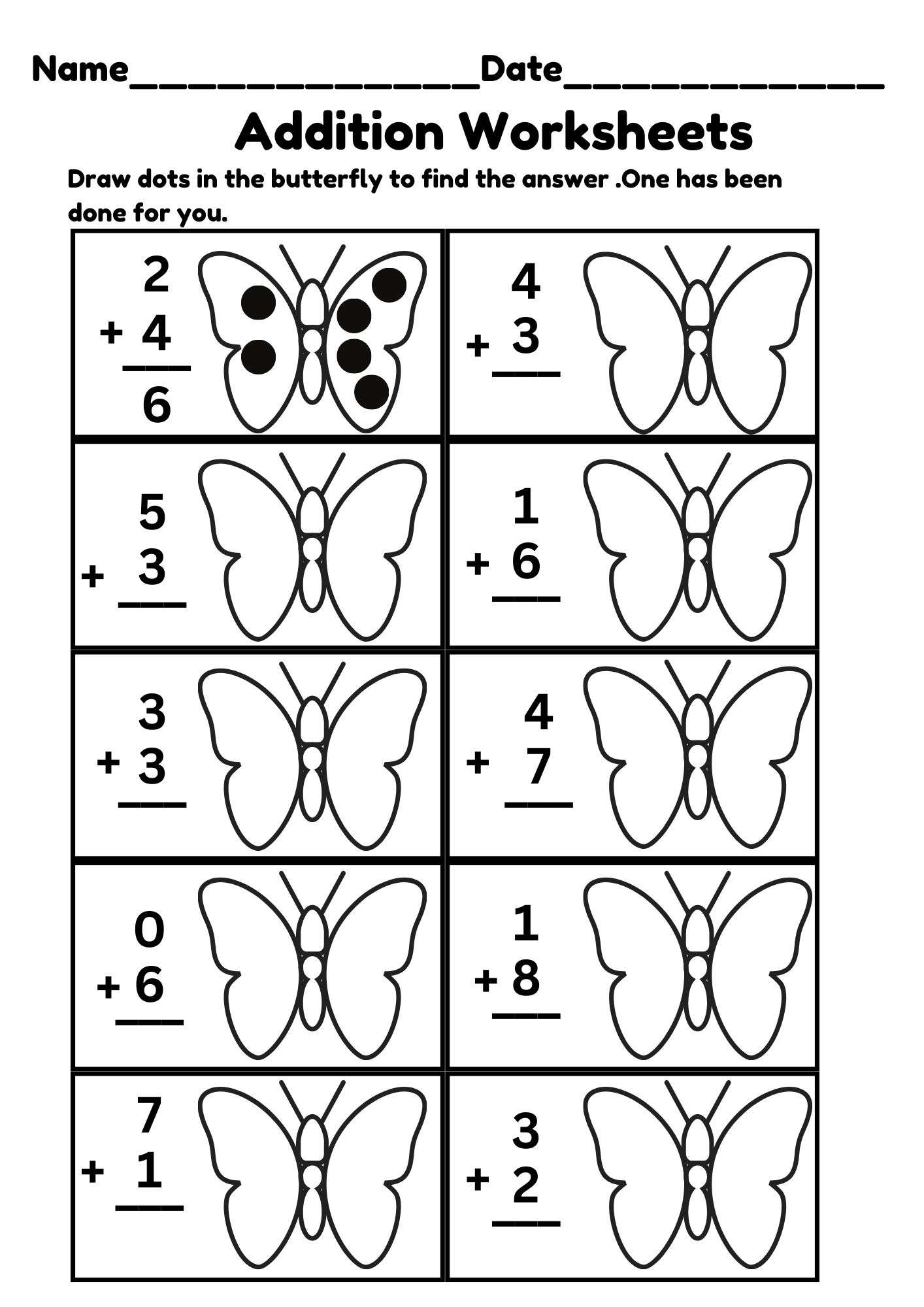 Kindergarten Morning Worksheets
