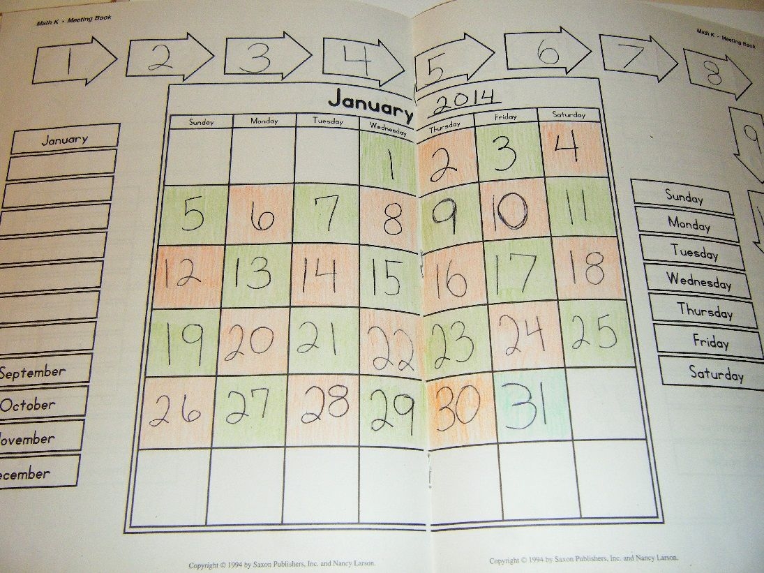 Kindergarten Saxon Math Review