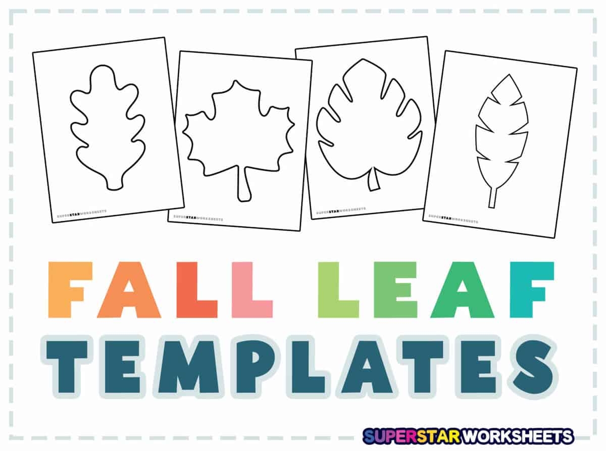 Leaf Template Superstar Worksheets