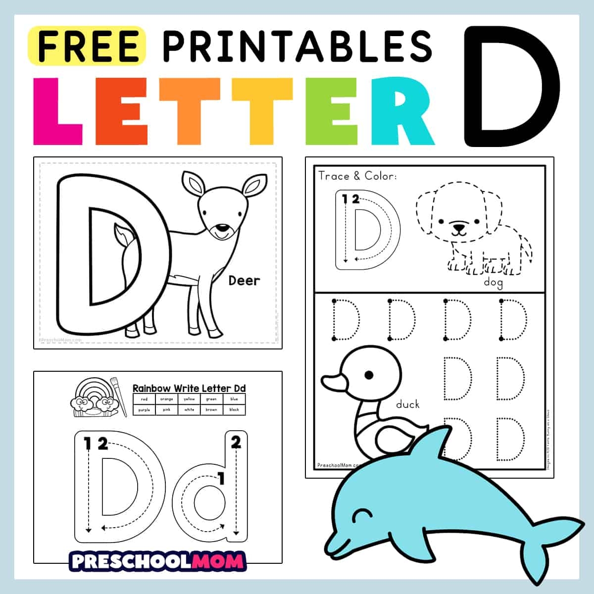 Free Printable Letter D Tracing Worksheets Free Printable Letter D Tracing Worksheets