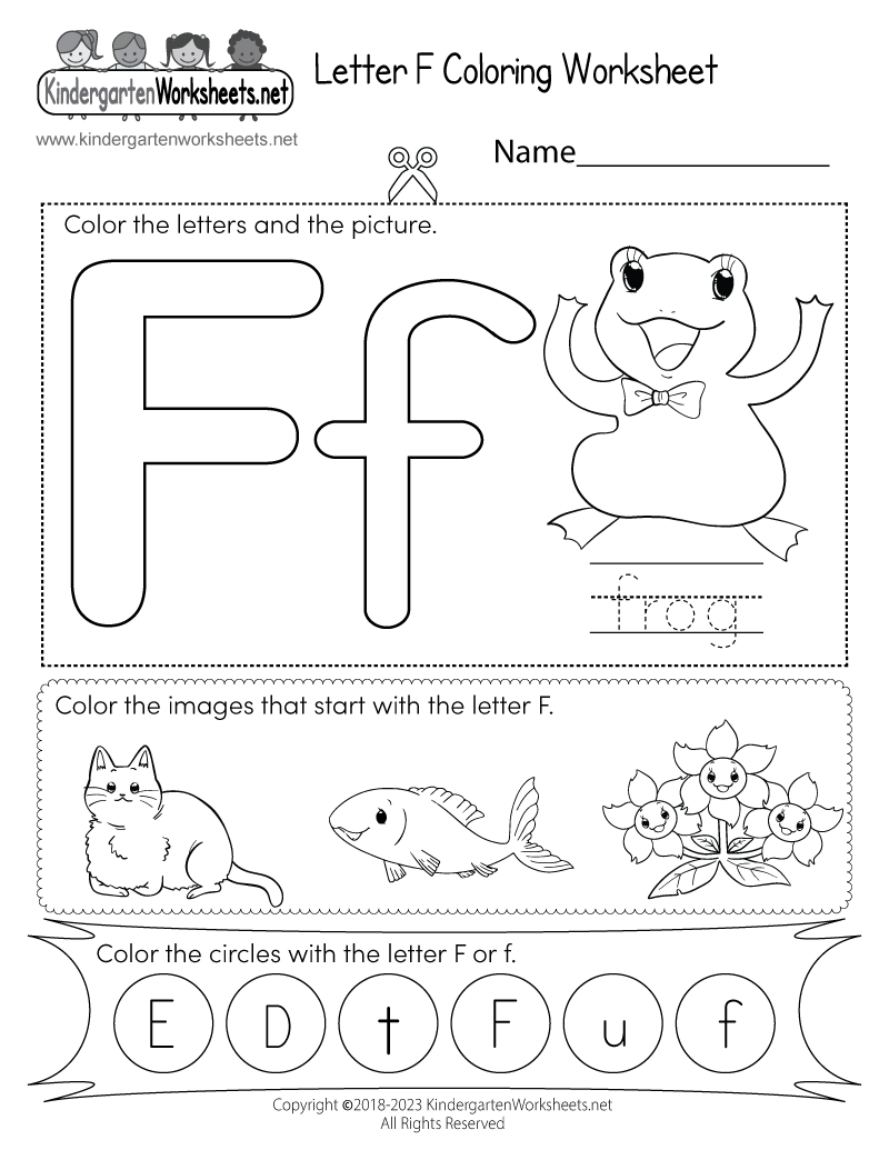 Letter F Coloring Worksheet Free Printable Digital U0026 PDF Letter F Coloring Worksheet Free Printable Digital U0026 PDF