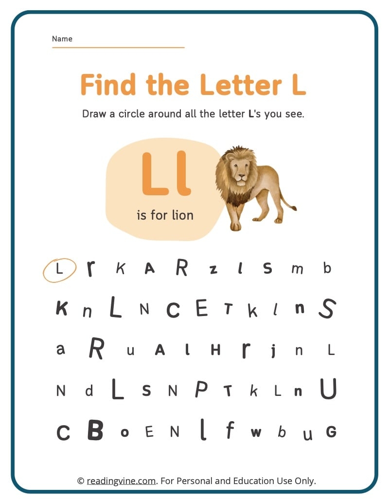 Letter L Worksheets For Preschool Free Printable Letter L Worksheets For Preschool Free Printable