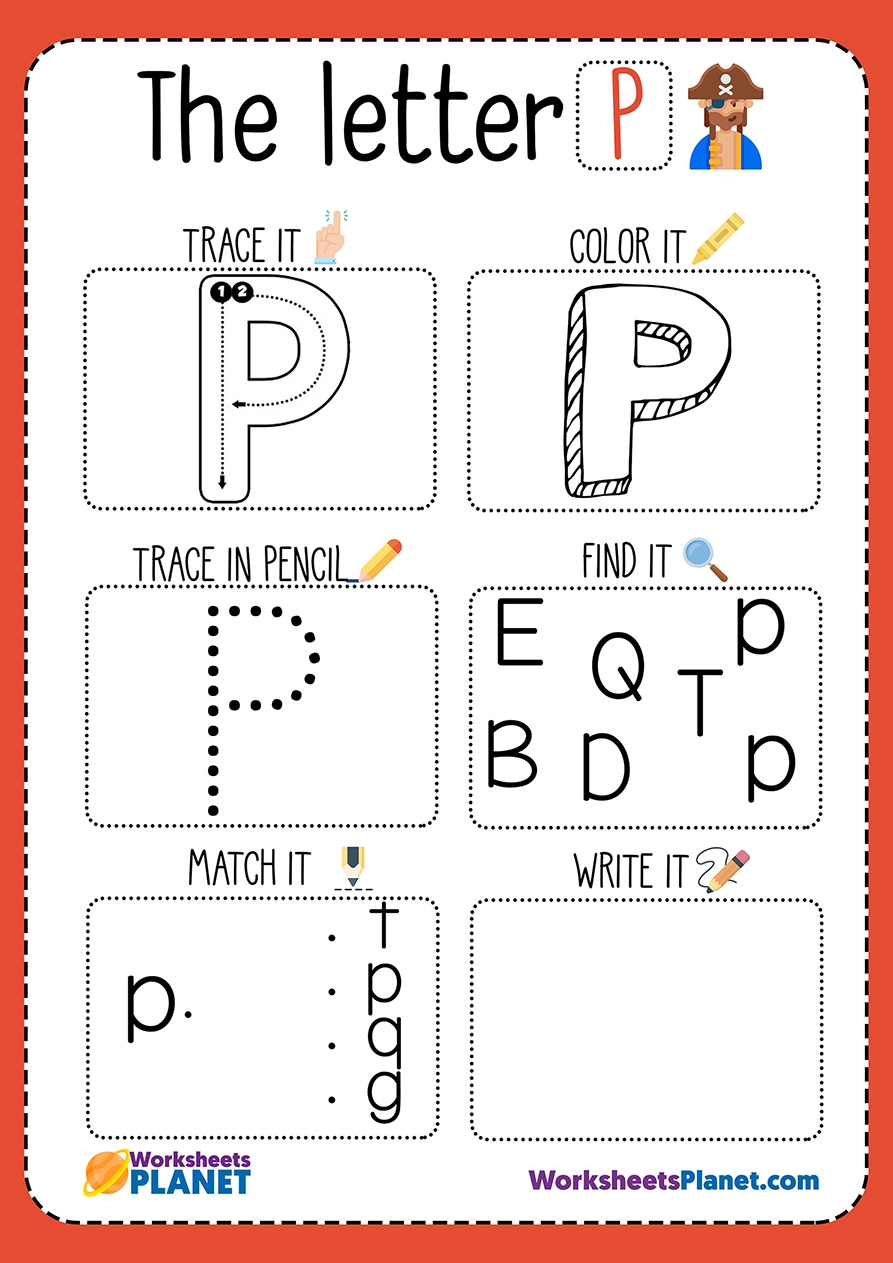 Free Printable Letter P Worksheet Free Printable Letter P Worksheet
