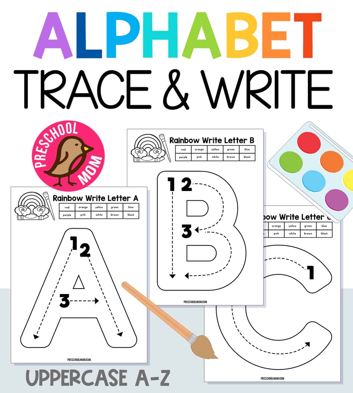 Free Printable Traceable Letters For Preschoolers