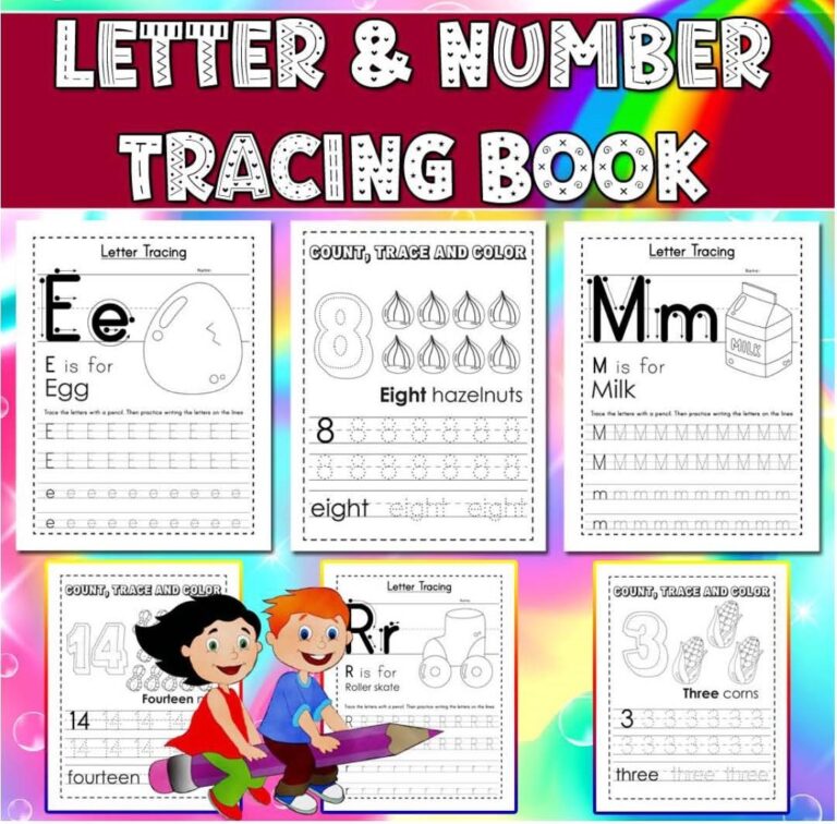 Letter U0026 Number Tracing Book Preschool Worksheets U0026 Teaching Materials
