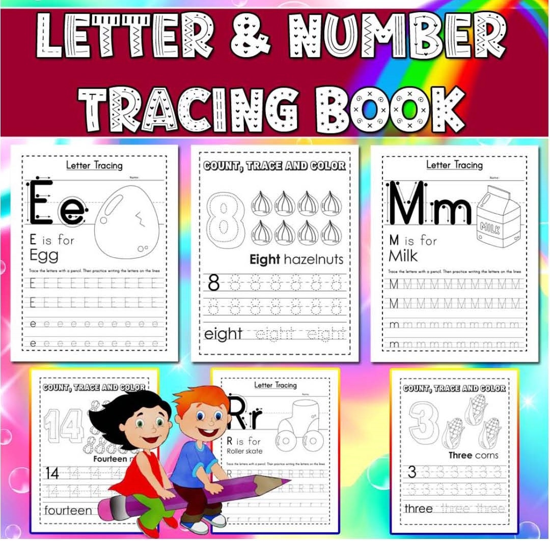 Letter U0026 Number Tracing Book Preschool Worksheets U0026 Teaching Materials Letter U0026 Number Tracing Book Preschool Worksheets U0026 Teaching Materials