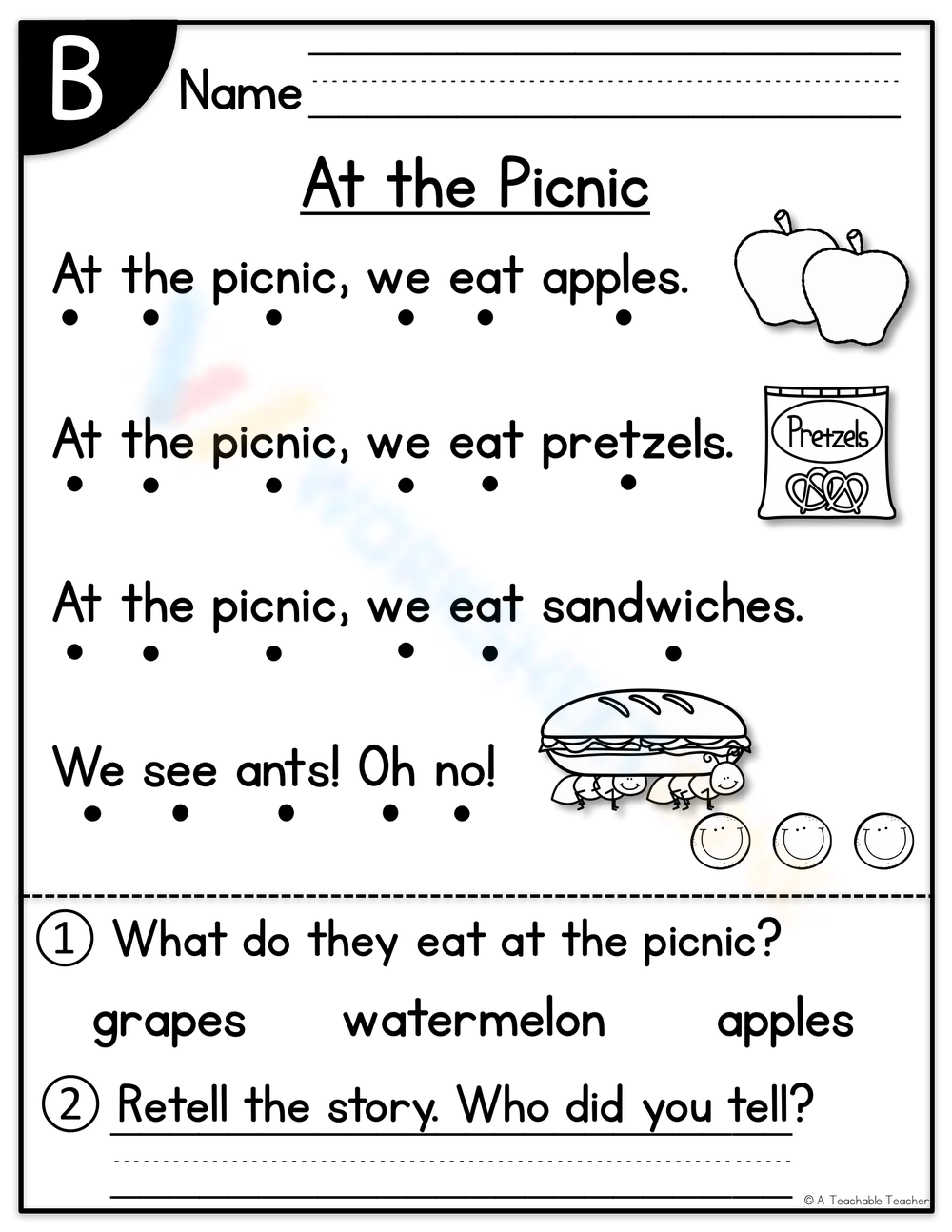 Level B Reading Comprehension Worksheets 2025 Level B Reading Comprehension Worksheets 2025