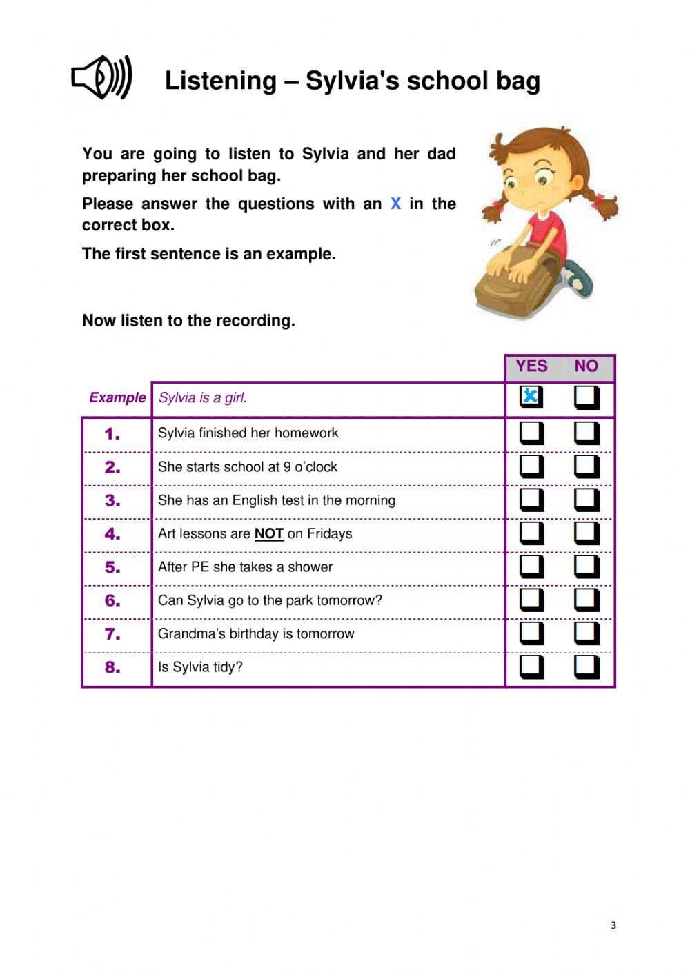 Free Printable Listening Skills Worksheets