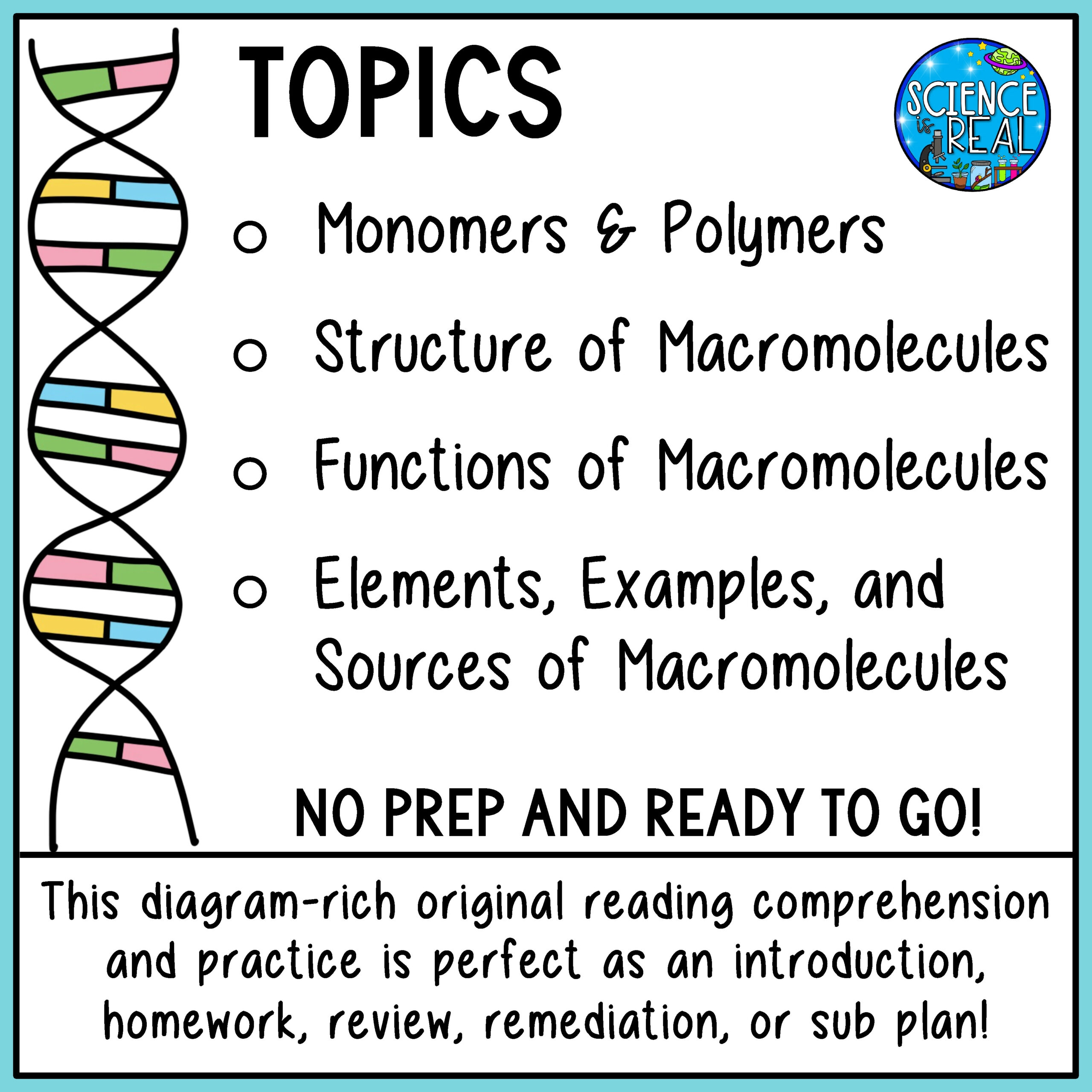 Macromolecules Guided Reading Comprehension With Questions And 