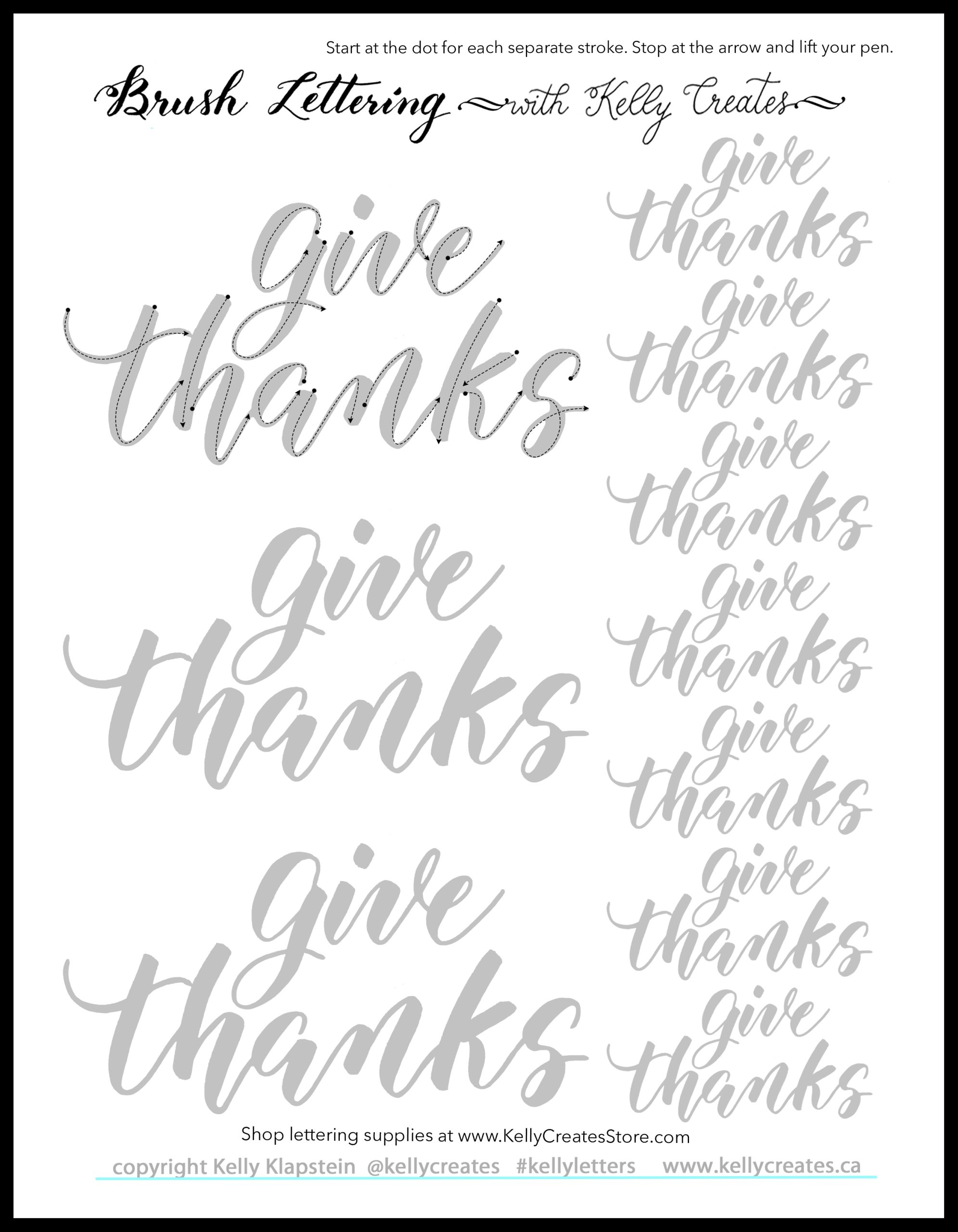 Brush Lettering Free Printable Worksheets Brush Lettering Free Printable Worksheets