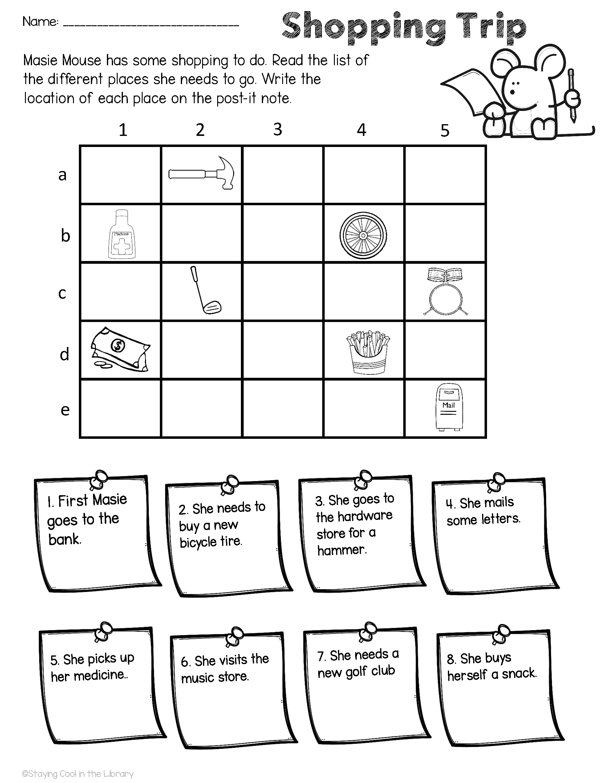 Free Printable 2nd Grade Map Worksheets