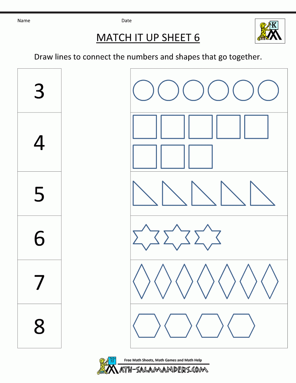 Online Printable Worksheets For Kindergarten