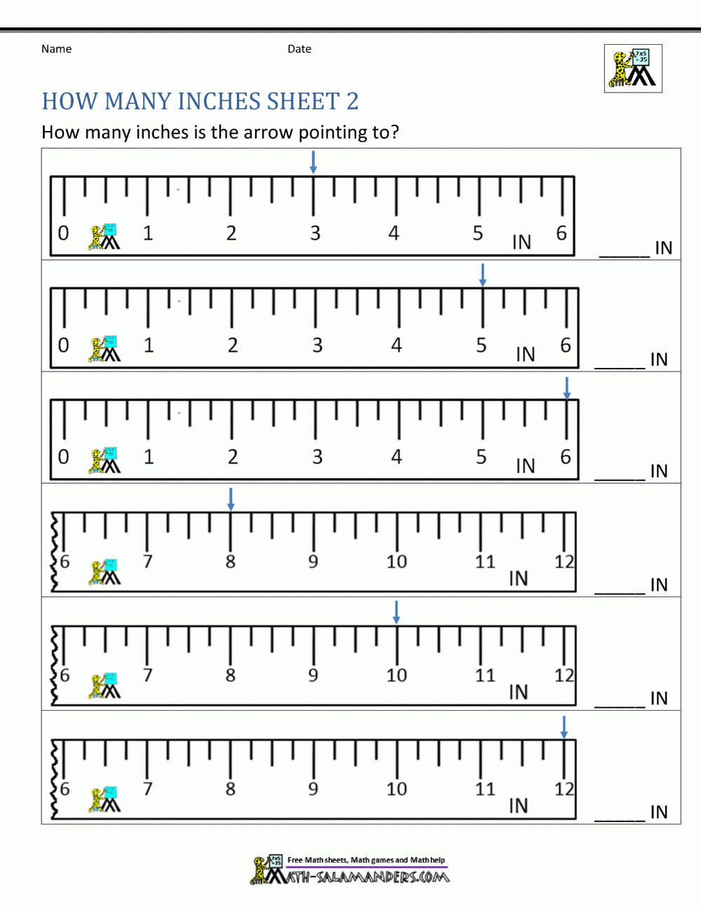 Measuring Length Worksheets Measuring Length Worksheets