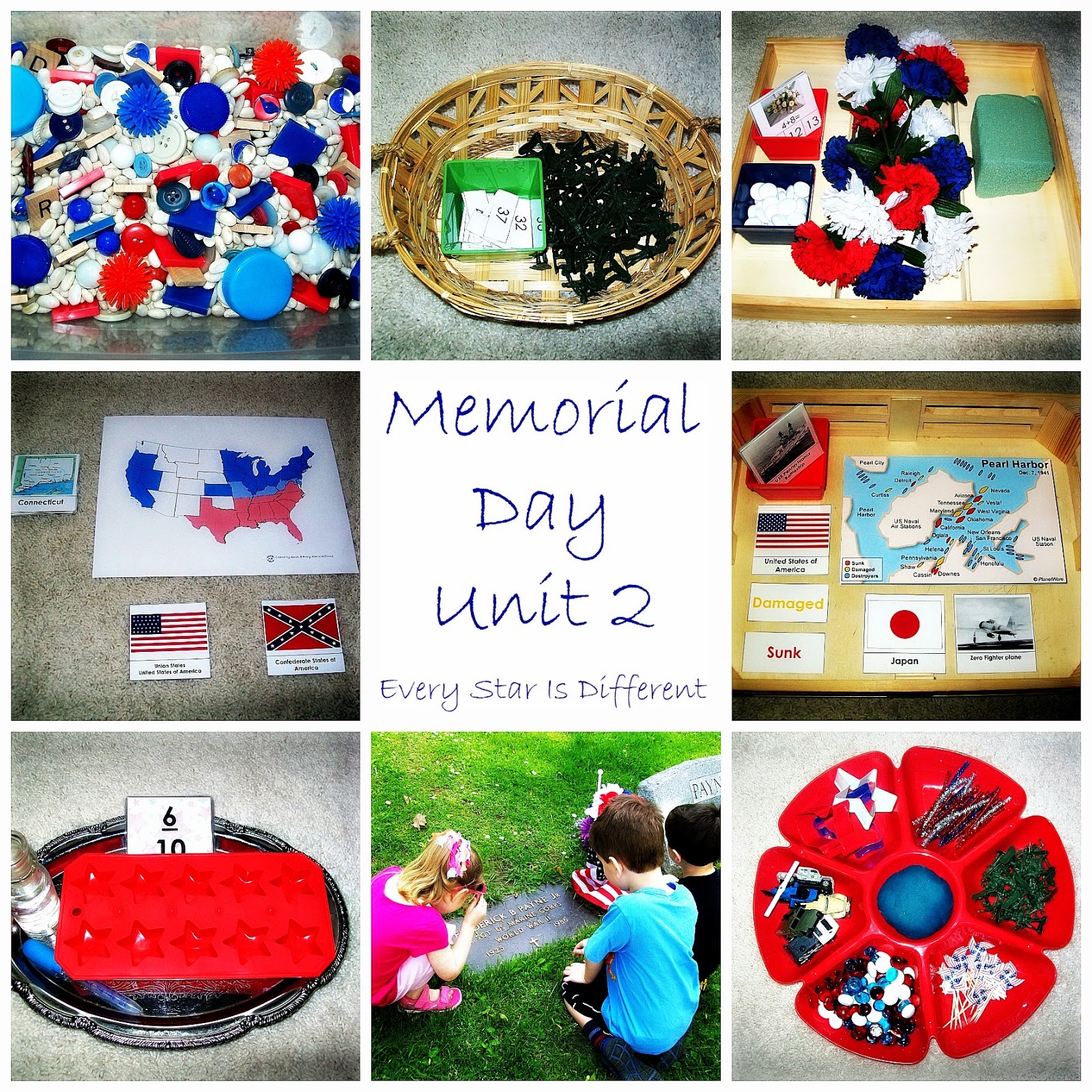 Memorial Day Unit 2 With Free Printables Every Star Is Different