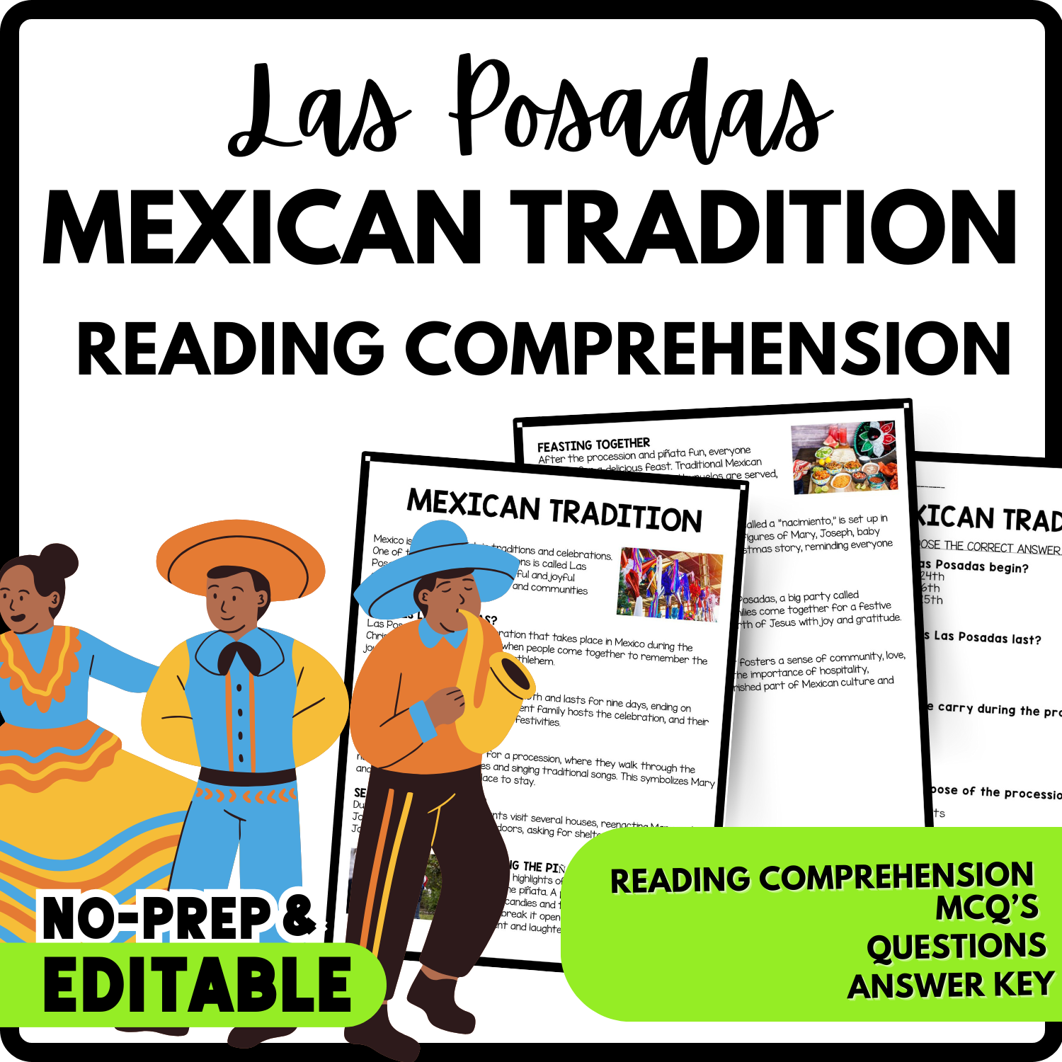 Mexican Tradition Reading Comprehension Worksheet Teachers Stock