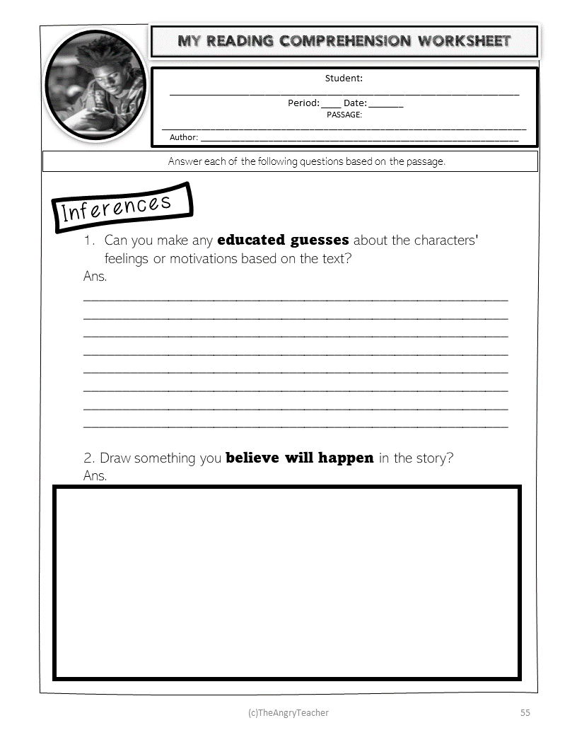 MIDDLE SCHOOL READING COMPREHENSION QUESTIONS TASK CARDS AND WORKSHEETS Classful MIDDLE SCHOOL READING COMPREHENSION QUESTIONS TASK CARDS AND WORKSHEETS Classful