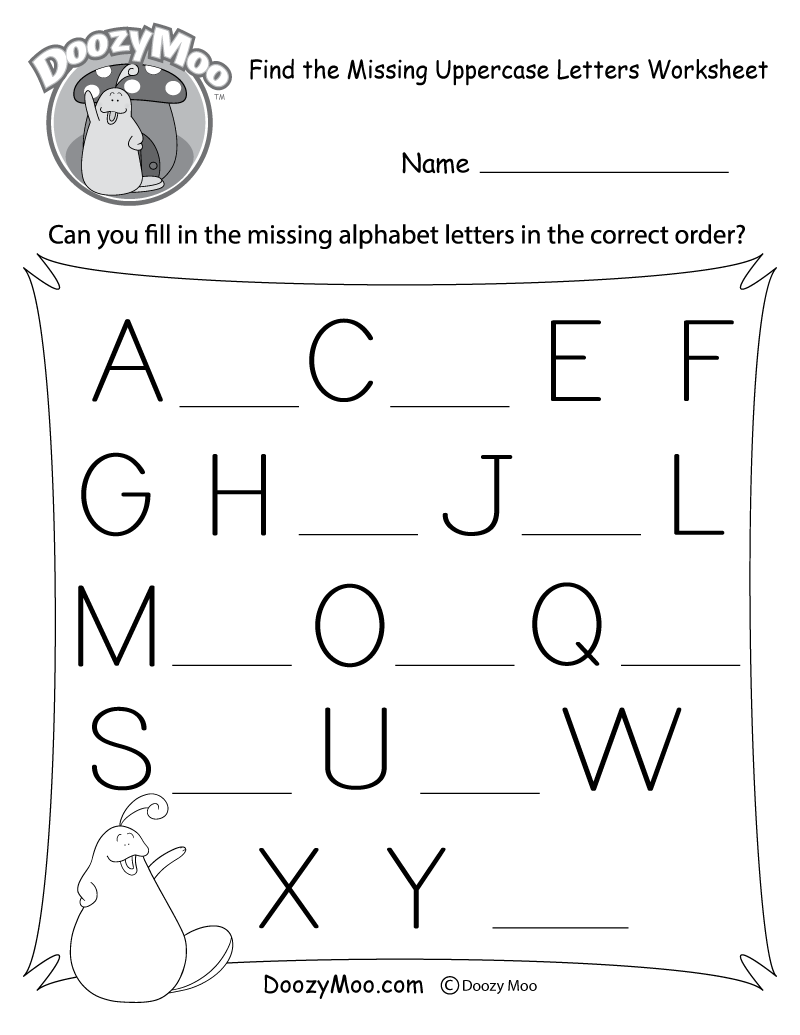Missing Letter Worksheets Free Printables Doozy Moo Missing Letter Worksheets Free Printables Doozy Moo