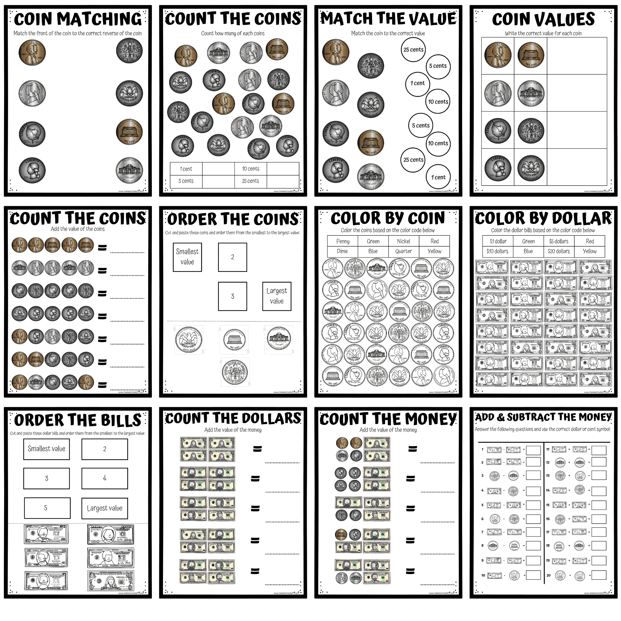 Free Printable Money Worksheet For Kindergarten Free Printable Money Worksheet For Kindergarten