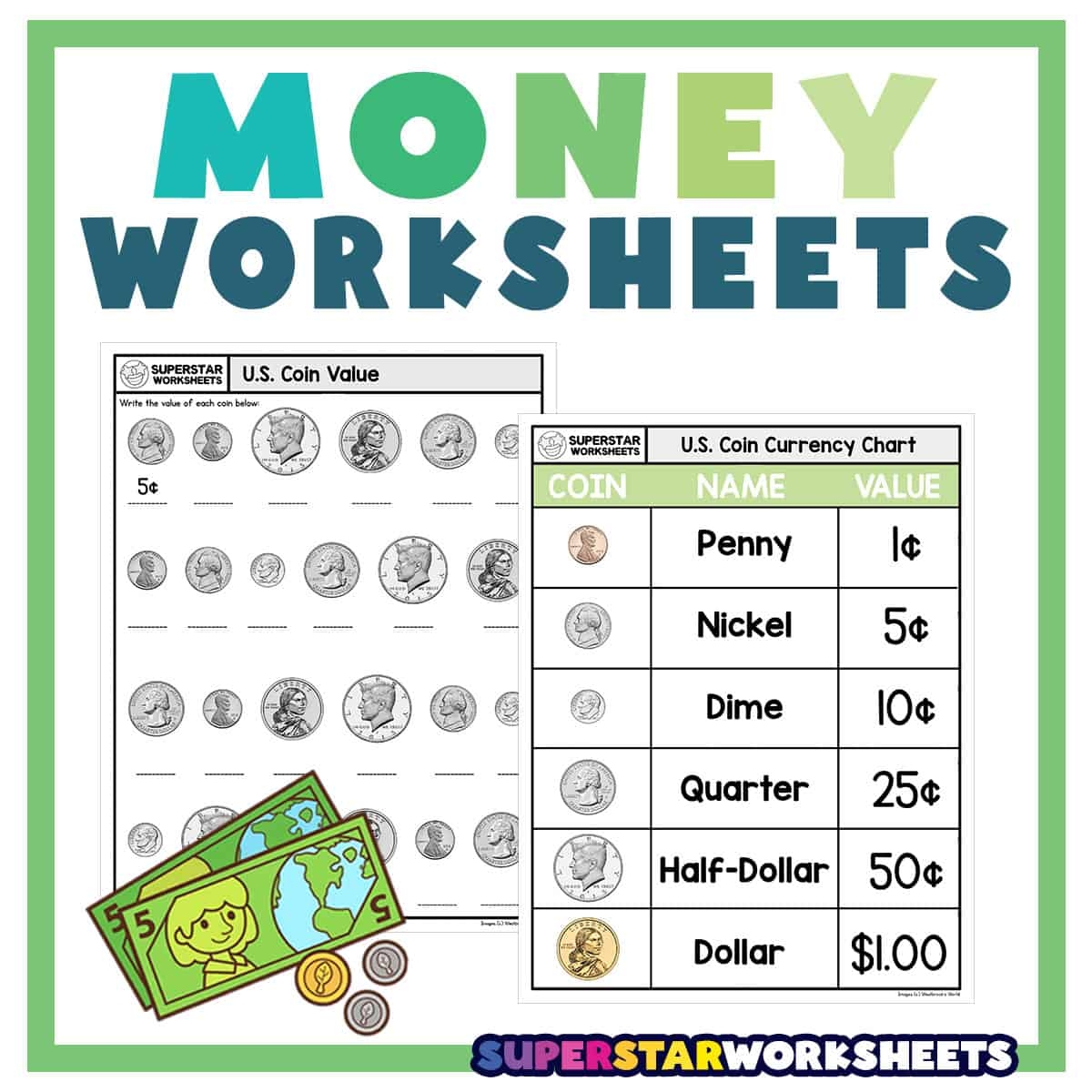 Free Printable Identifying Coins Worksheets Free Printable Identifying Coins Worksheets