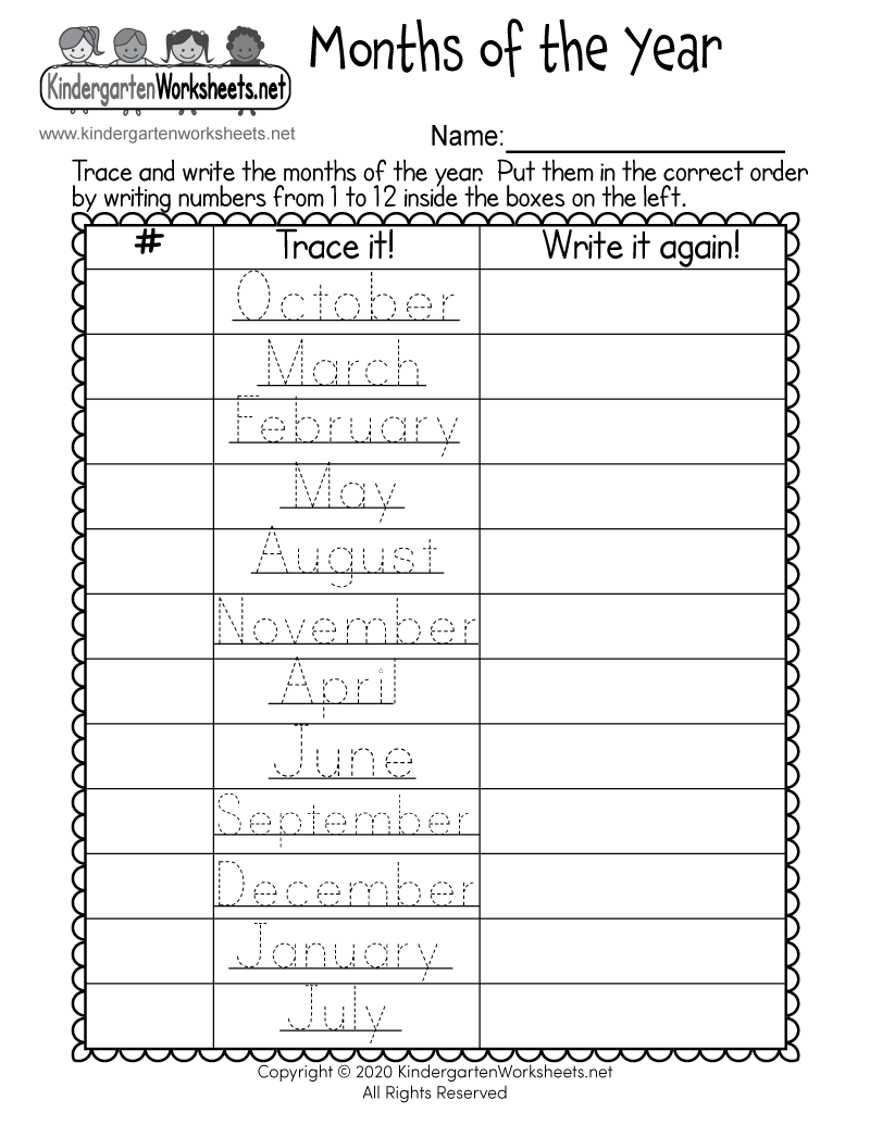 Months Of The Year Worksheet Free Printable Digital U0026 PDF Months Of The Year Worksheet Free Printable Digital U0026 PDF