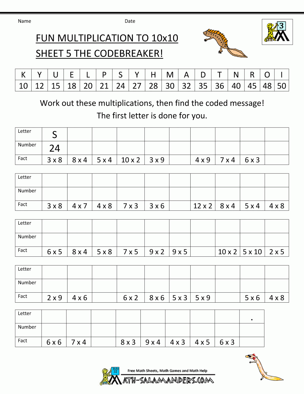 Free Printable Multiplication Worksheets 3& 39 Free Printable Multiplication Worksheets 3& 39