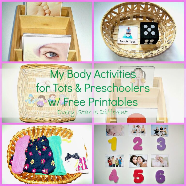 My Body Activities For Tots U0026 Preschoolers W Free Printables Every Star Is Different