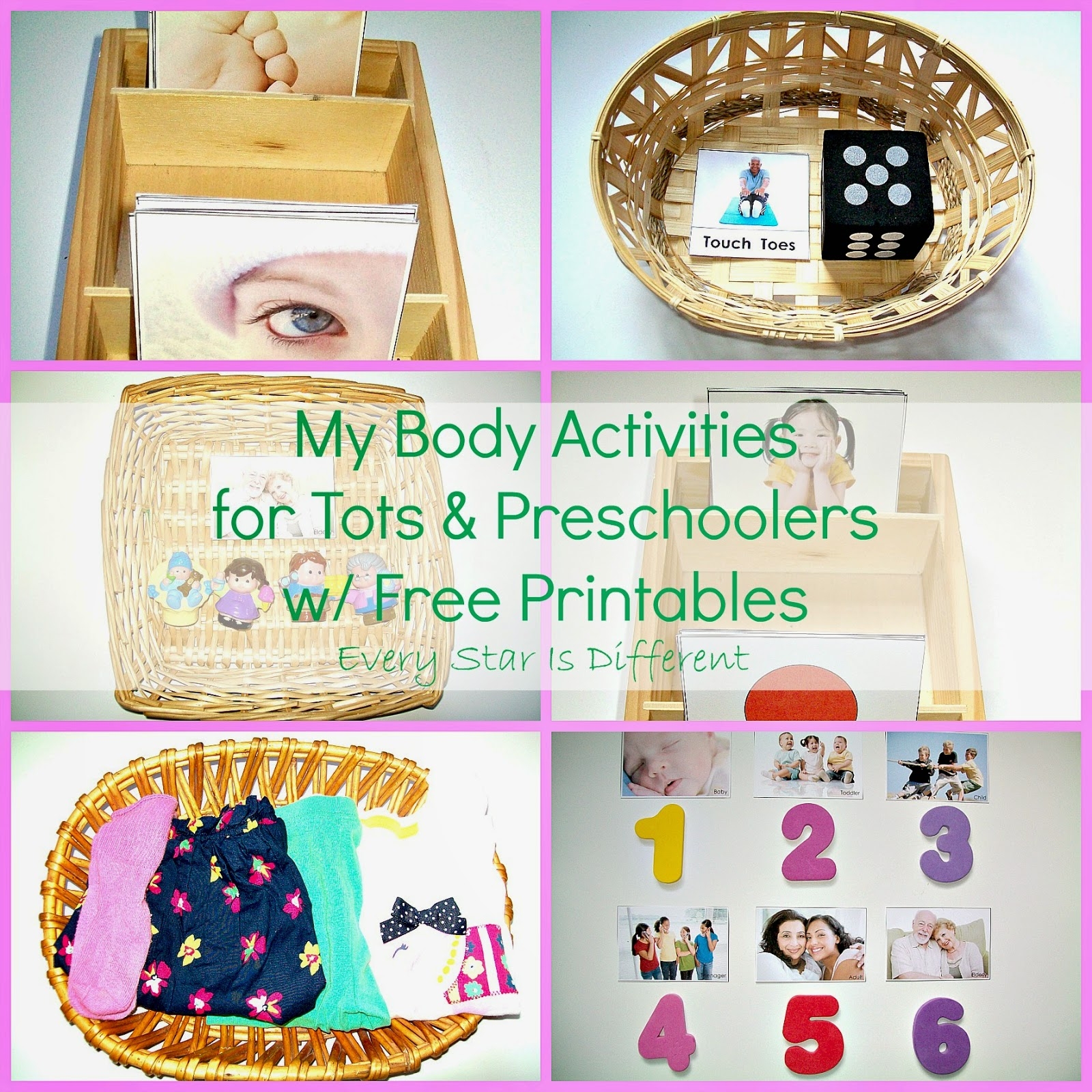 My Body Activities For Tots U0026 Preschoolers W Free Printables Every Star Is Different