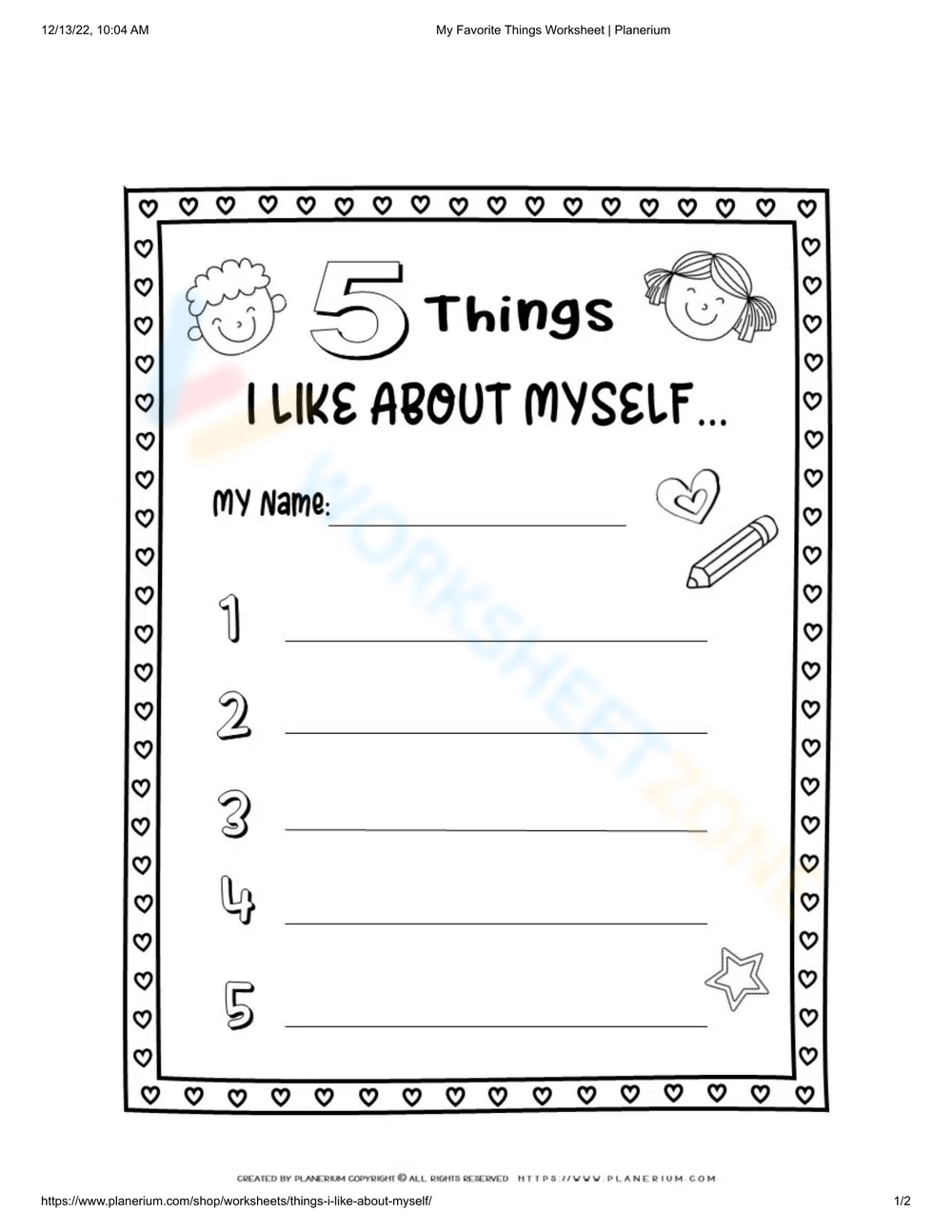 My Favorite Things Worksheets 2025 My Favorite Things Worksheets 2025