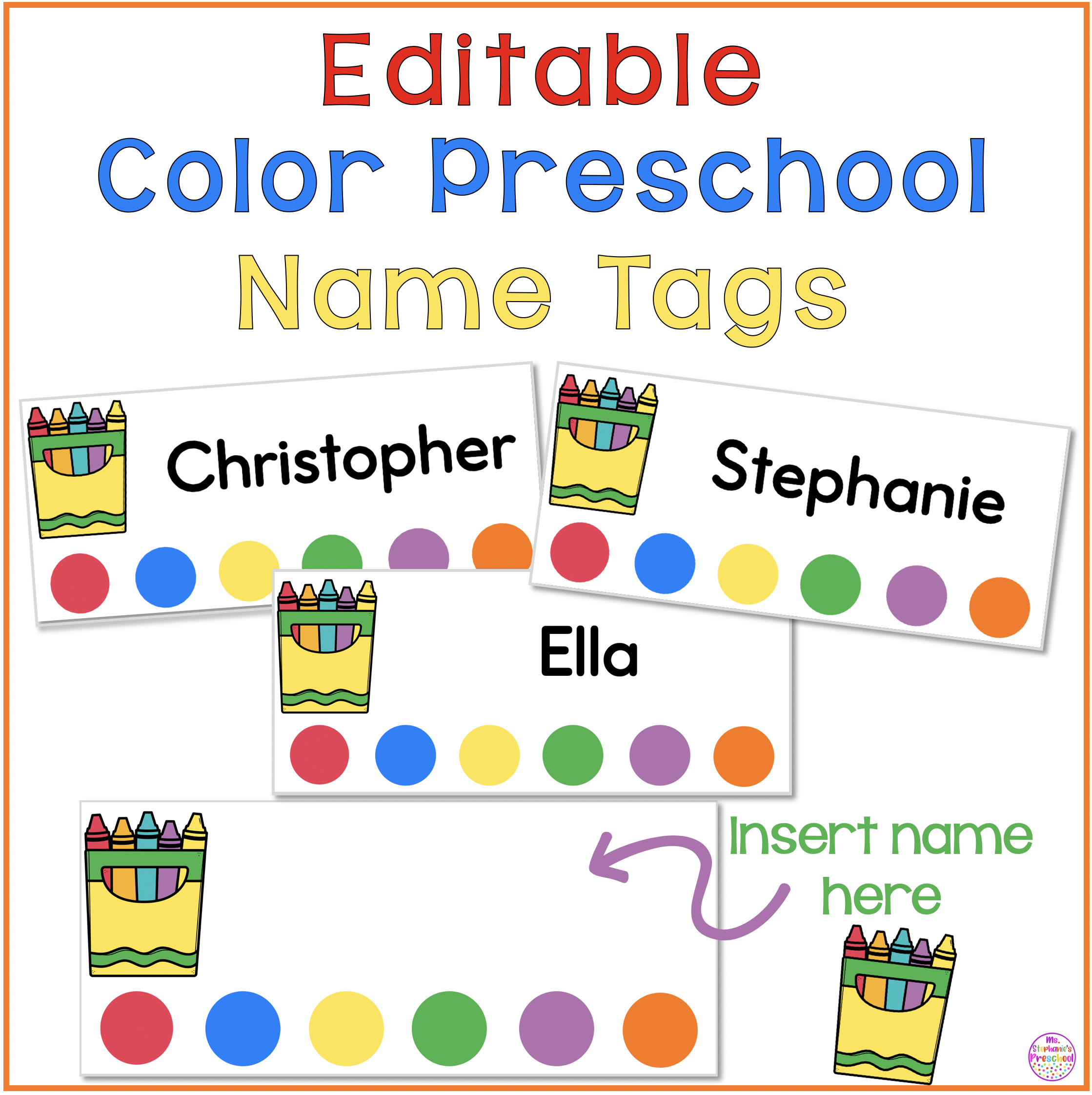 Free Printable Name Labels For Preschool Free Printable Name Labels For Preschool