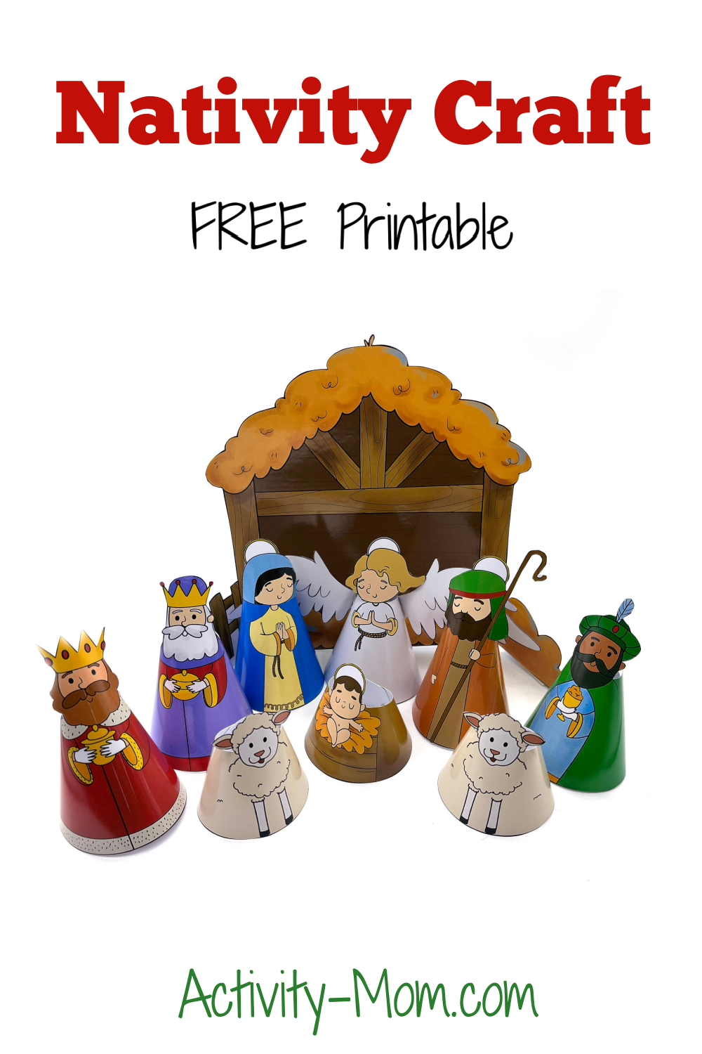 Nativity Craft For Kids free Printable The Activity Mom Nativity Craft For Kids free Printable The Activity Mom