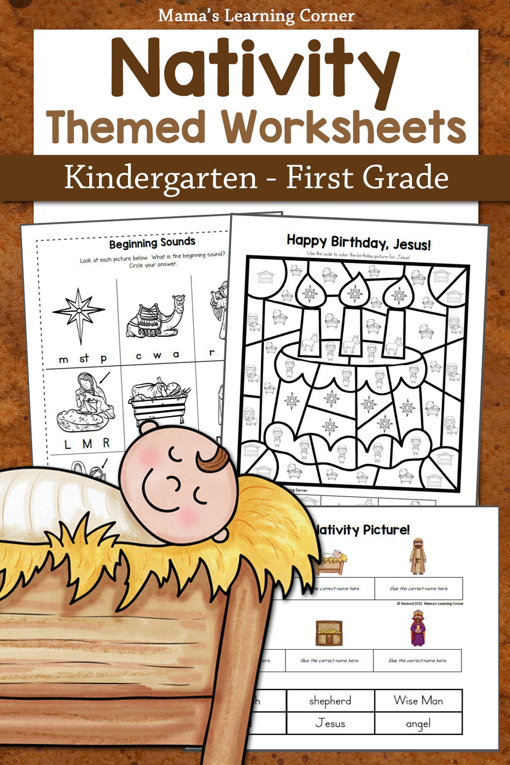 Nativity Worksheets For Kindergarten And First Grade Mamas Nativity Worksheets For Kindergarten And First Grade Mamas