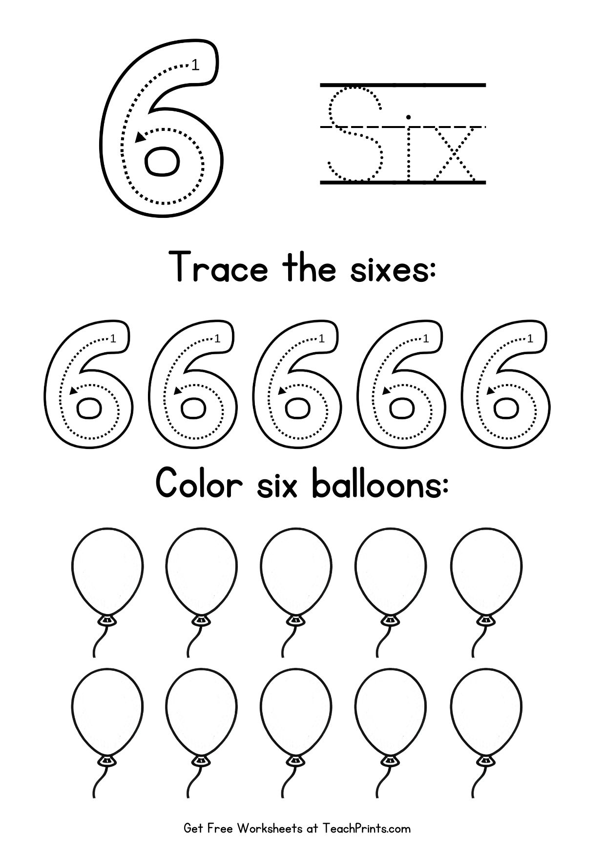 Free Printable Worksheets For Preschoolers Numbers