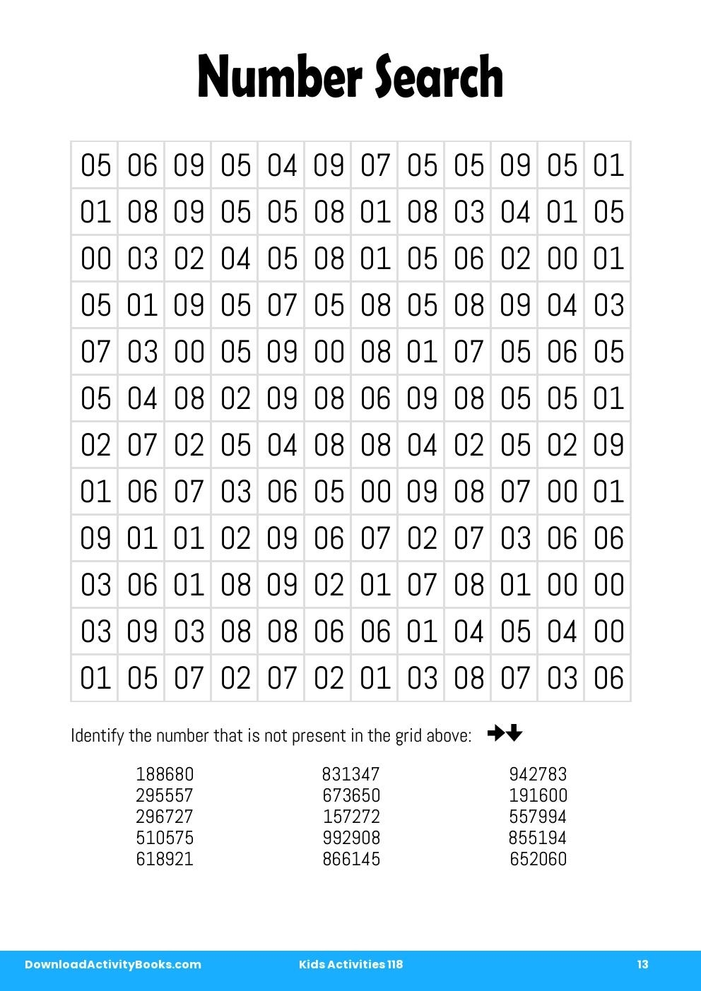 Number Search In Kids Activities 118 Worksheets Library Number Search In Kids Activities 118 Worksheets Library