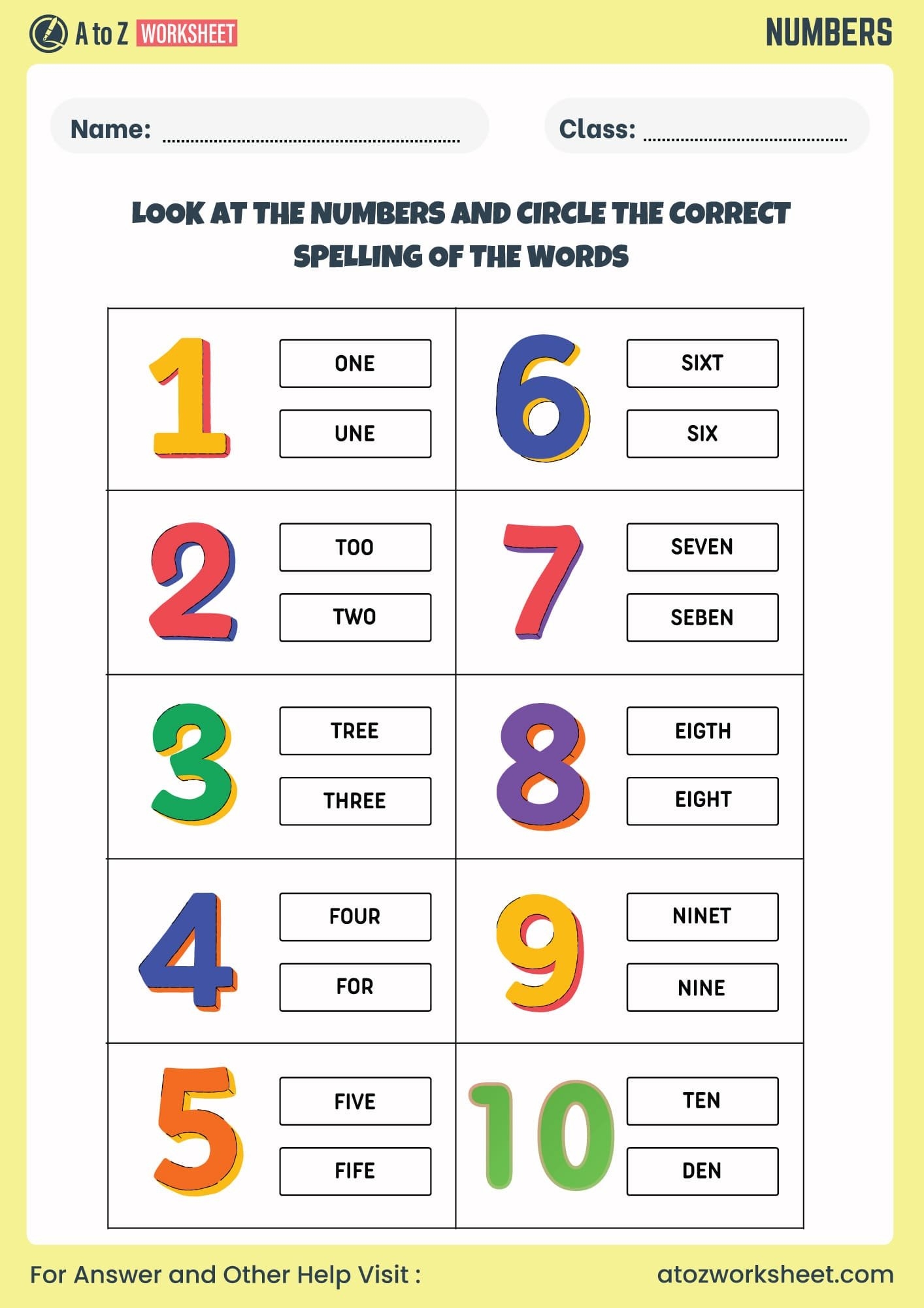 Kindergarten Maths Worksheet For Lkg