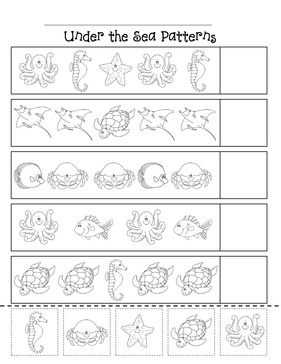 Free Printable Ocean Worksheets For Kindergarten
