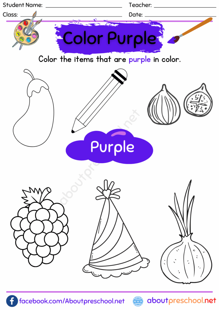 Other Colors Archives About Preschool Worksheets Library