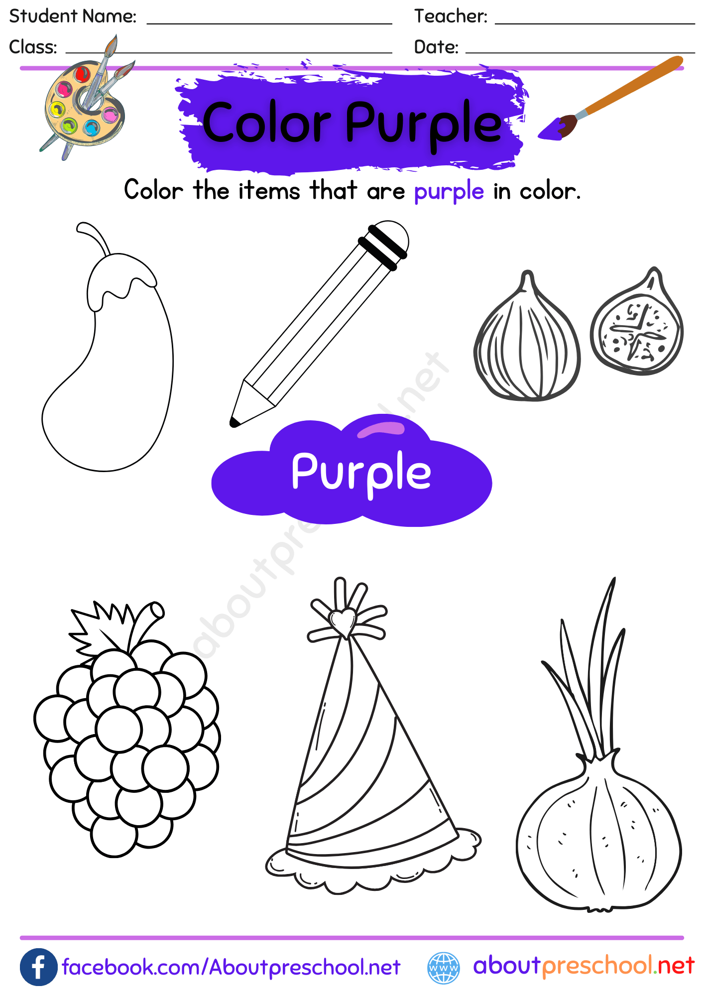 Other Colors Archives About Preschool Worksheets Library