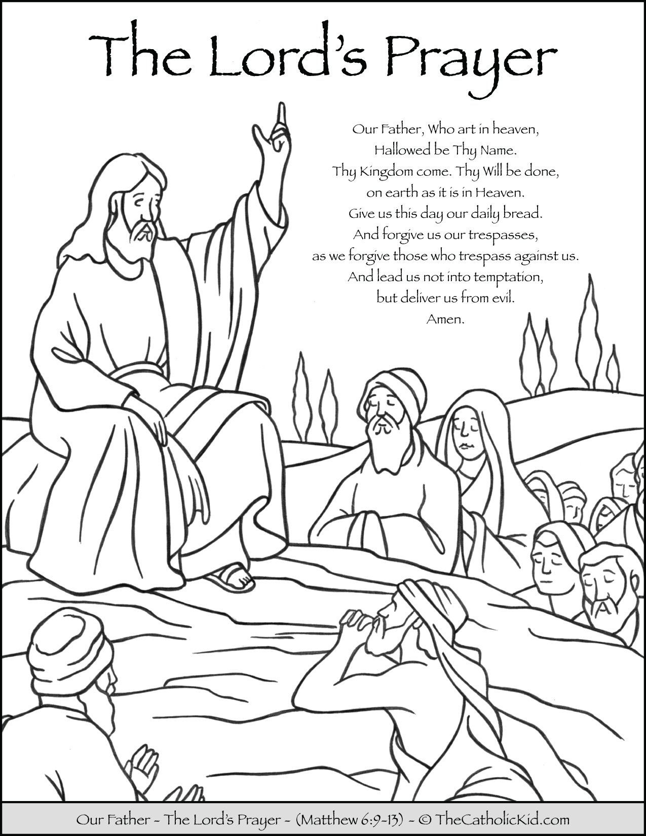 Our Father Archives The Catholic Kid Catholic Coloring Pages And Games For Children