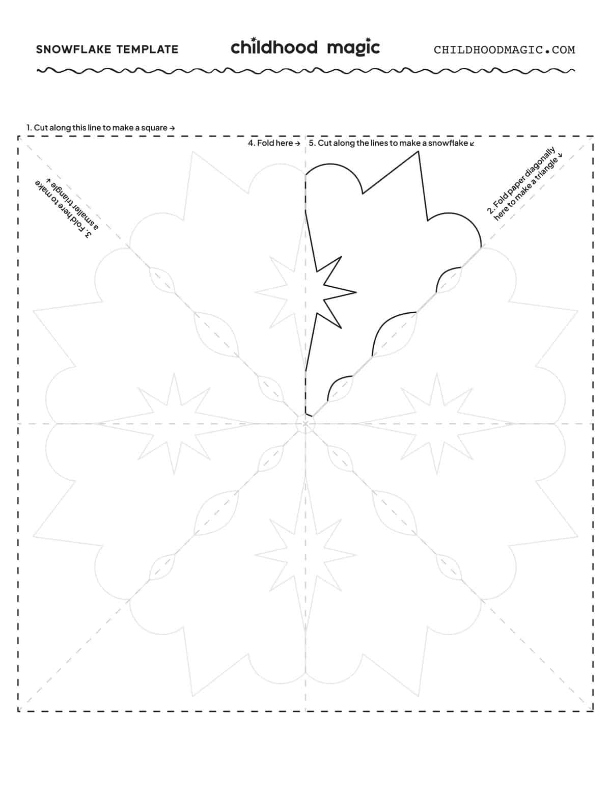 Free Printable Snowflake Cutouts For Preschoolers