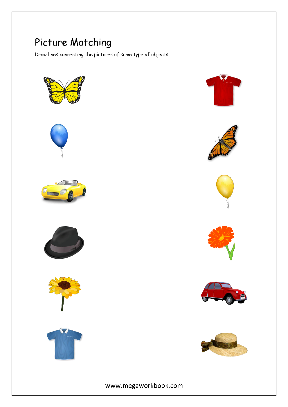 Preschool Printables Free Match Same