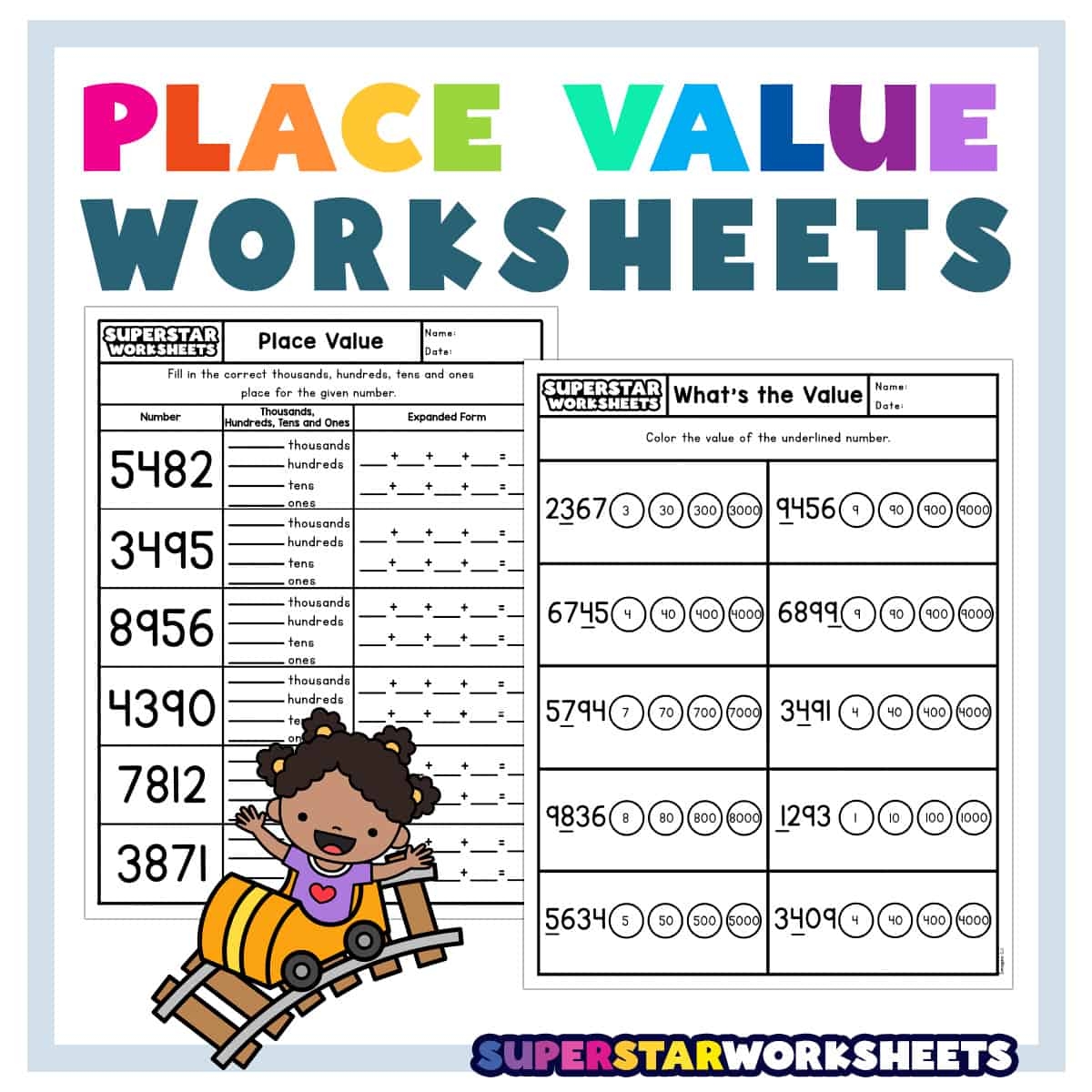 Place Value Worksheets Superstar Worksheets Place Value Worksheets Superstar Worksheets