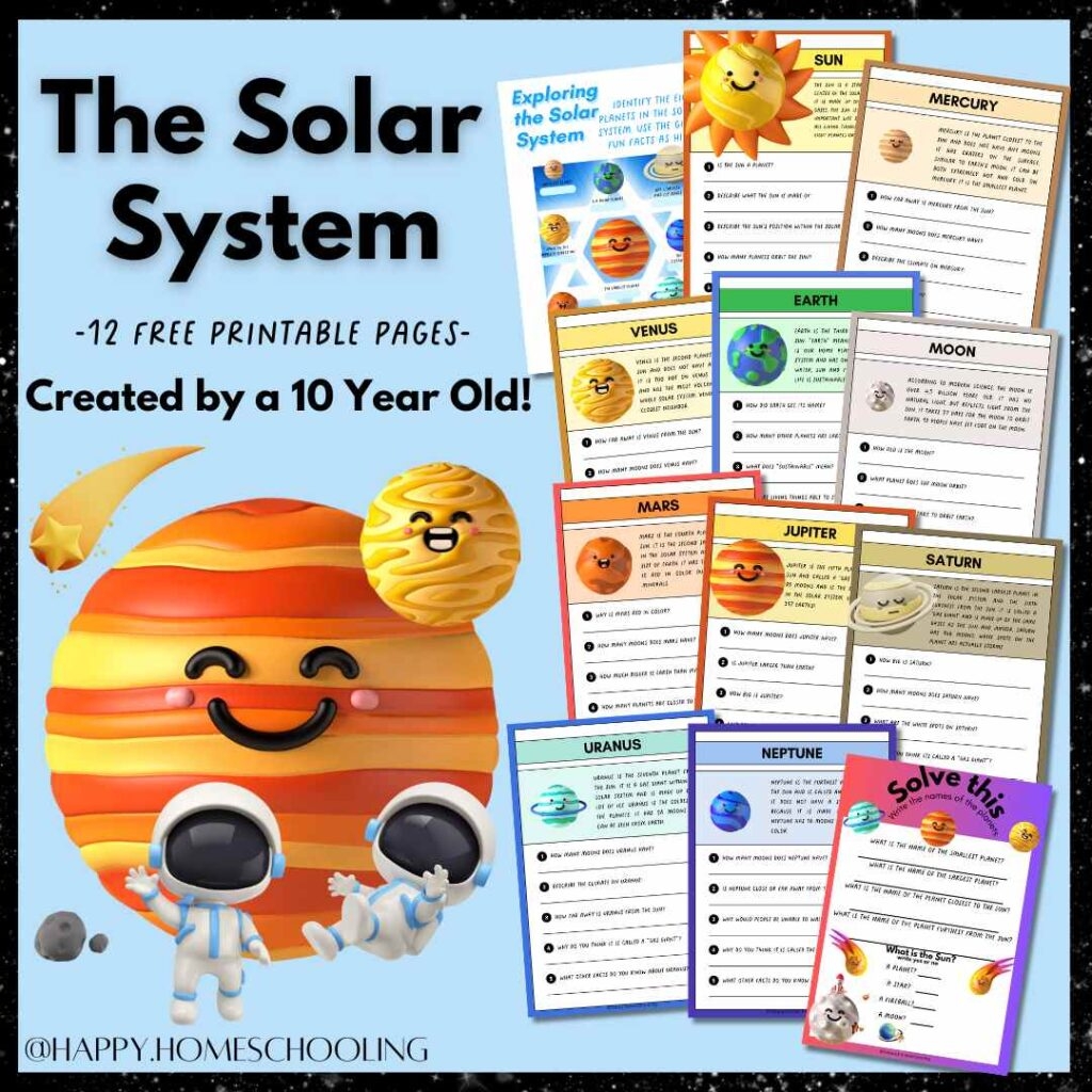 Free Printable Planet Worksheets