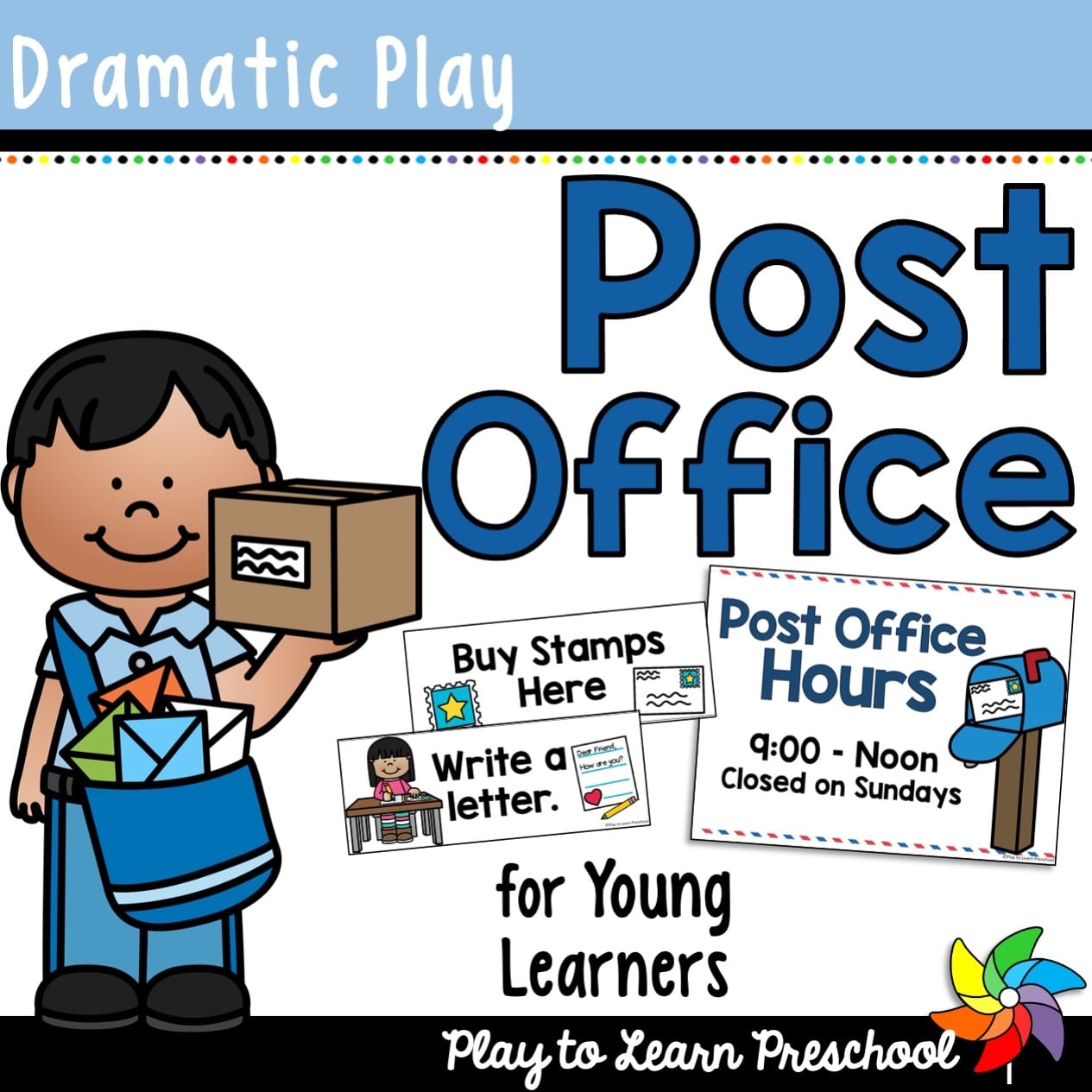 Post Office Dramatic Play Center For Preschoolers