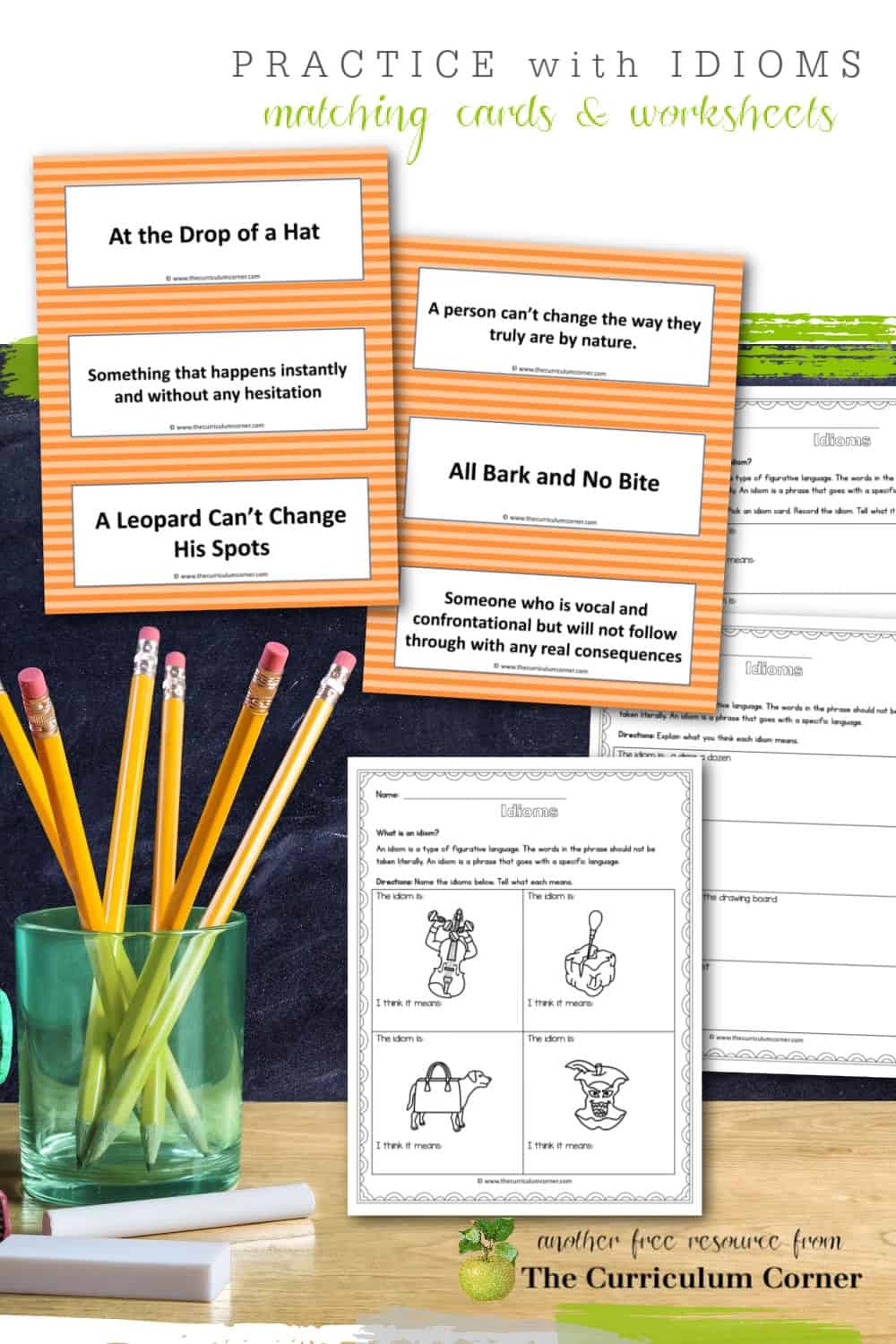 Idioms Worksheet Free Printable