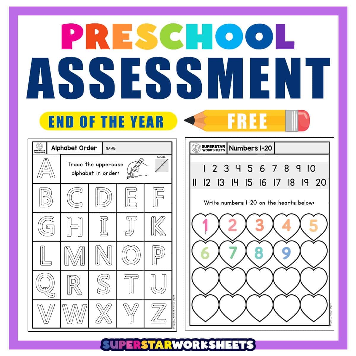 Printable Color Assessment Preschool