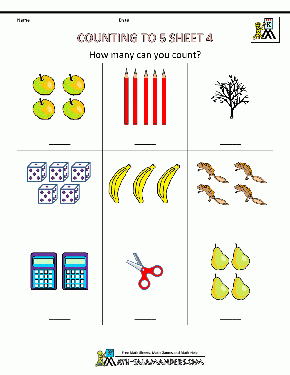 Math Pre Kindergarten Worksheets Math Pre Kindergarten Worksheets