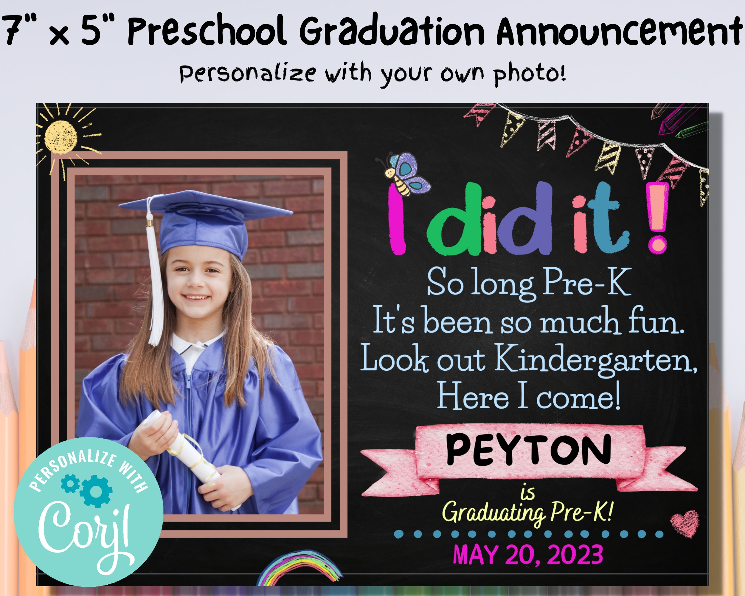 Preschool Graduation Invite Pre k Graduation Announcement Template Preschool Graduation Class Of 2024 Invite Photo Chalkboard Printable Etsy Preschool Graduation Invite Pre k Graduation Announcement Template Preschool Graduation Class Of 2024 Invite Photo Chalkboard Printable Etsy